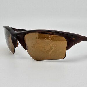 Oakley 03-651 Half Jacket 1.0 XLJ Rootbeer Frame Gold Iridium Lens Sunglasses